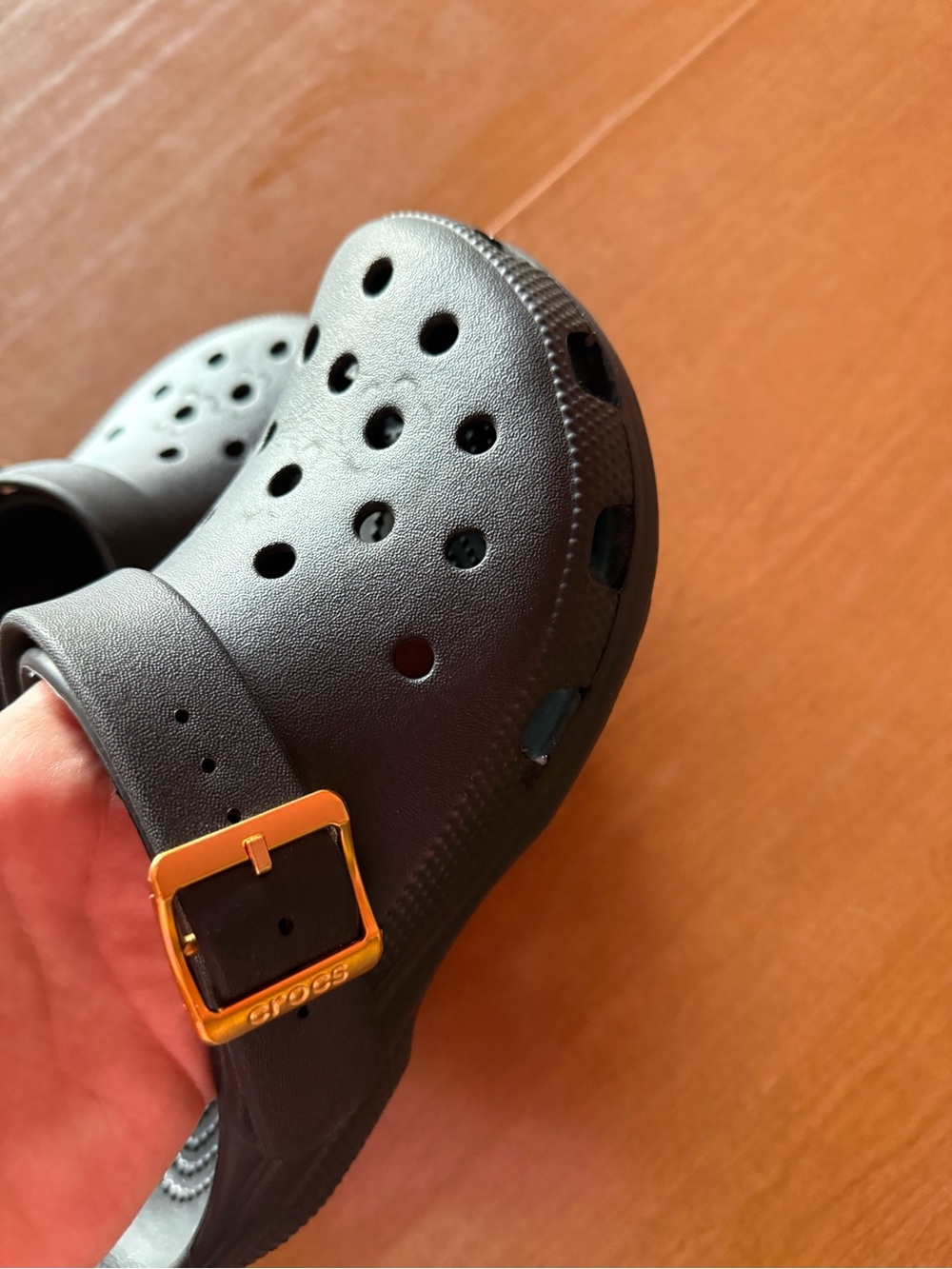 Metallic Big Buckle Clogs - Picture 5 of 5